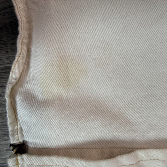 BILLY REID 100% Organic Cotton Cream/Off-White Shirt-Style Jacket Slim Fit L - Picture 4 of 7